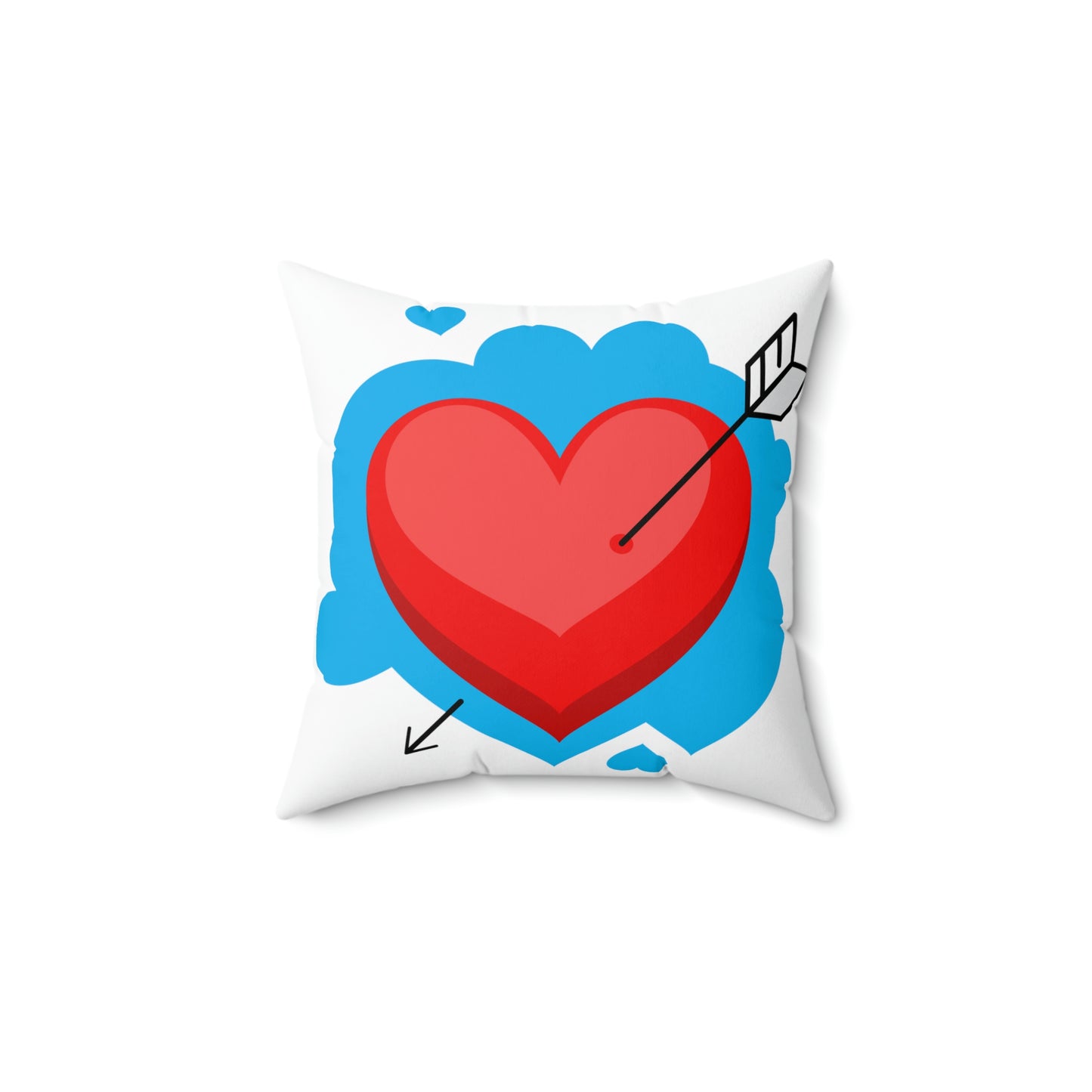 Valentine Heart - Spun Polyester Square Pillow