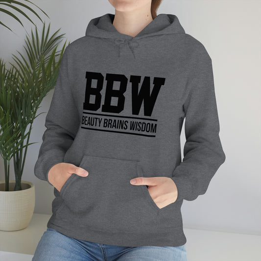 BBW- Brains Beauty Wisdom-Ladies -Heavy Blend Hooded Sweatshirt