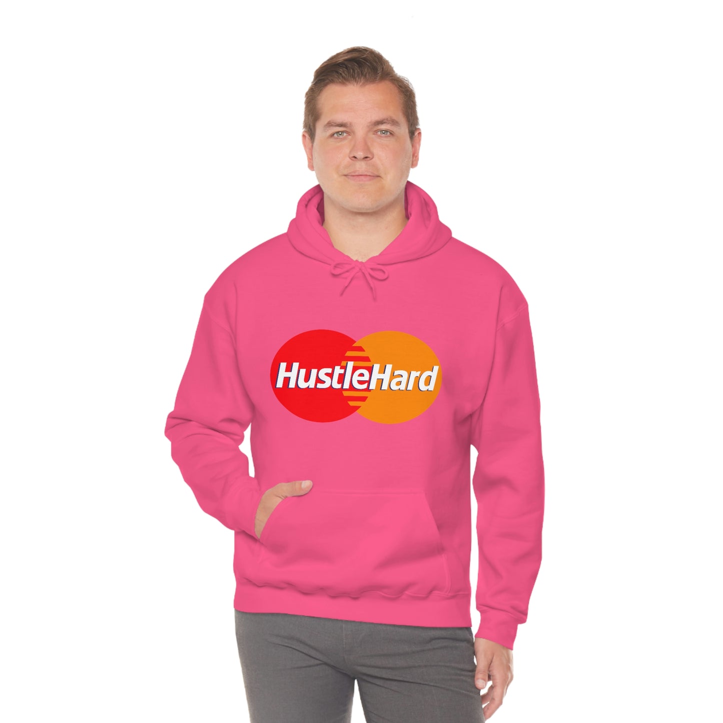 Hustle Hard- Unisex Heavy Blend Hooded Sweatshirt