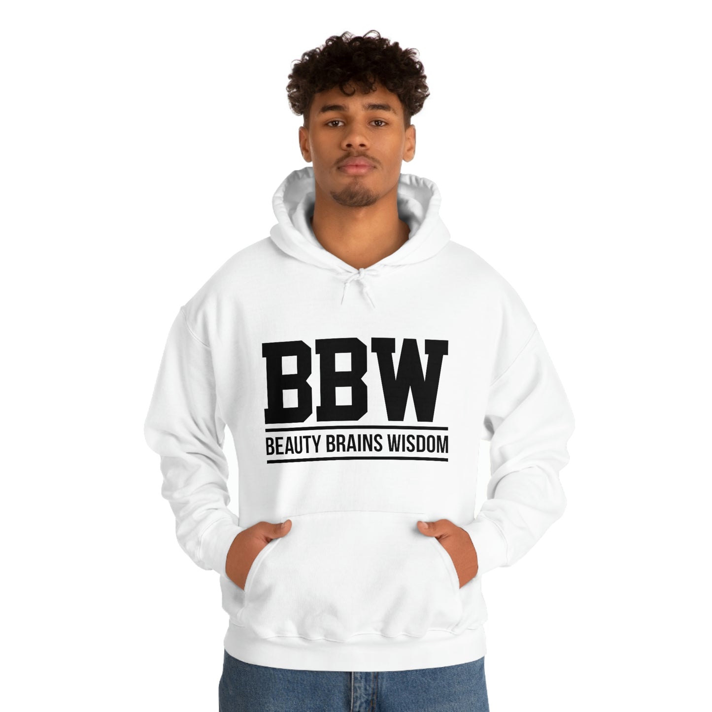 BBW- Brains Beauty Wisdom-Ladies -Heavy Blend Hooded Sweatshirt