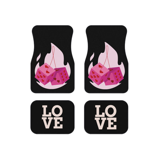 Flame Mats - Love- Car Mats (Set of 4)