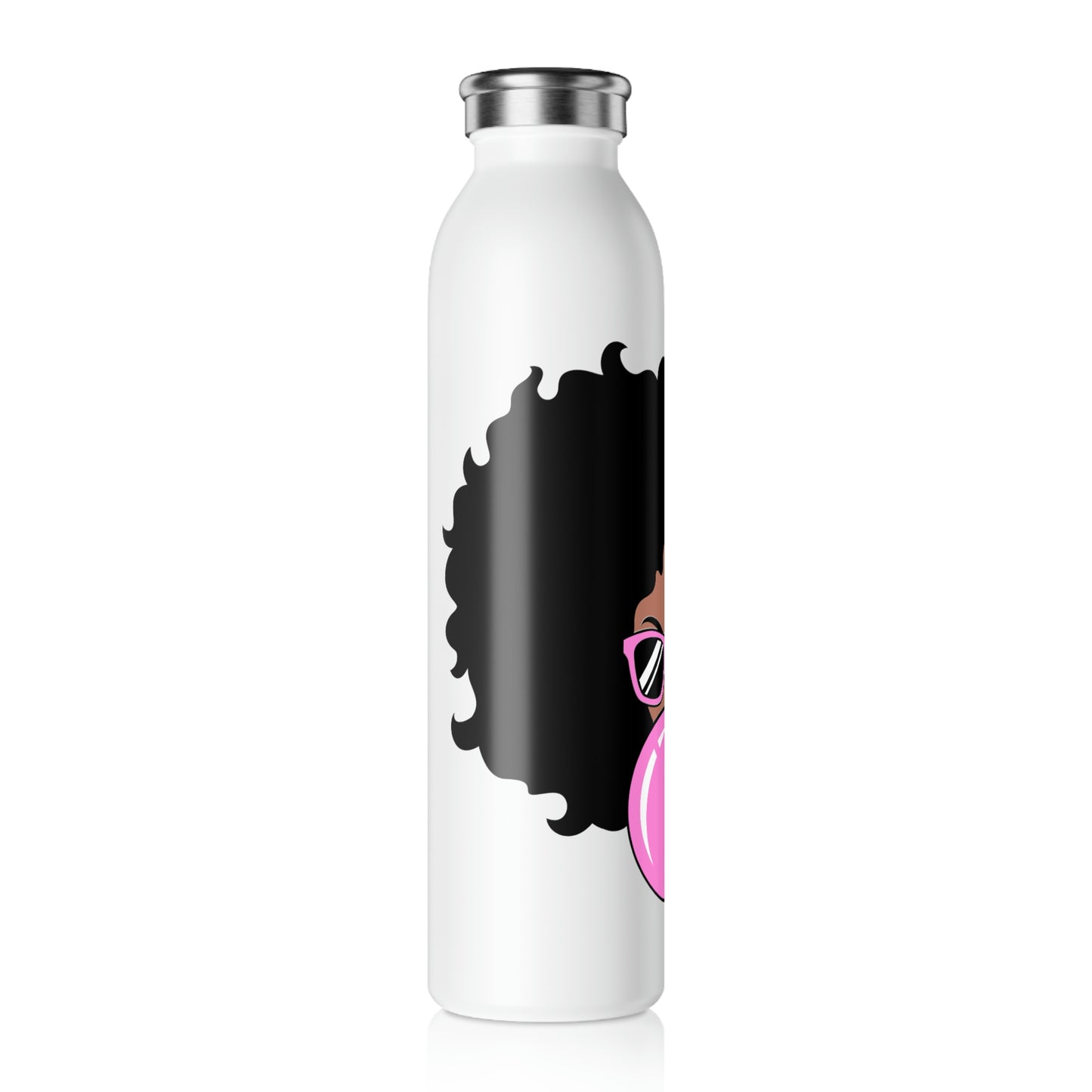 Black Sassy and Classy-Slim Water Bottle