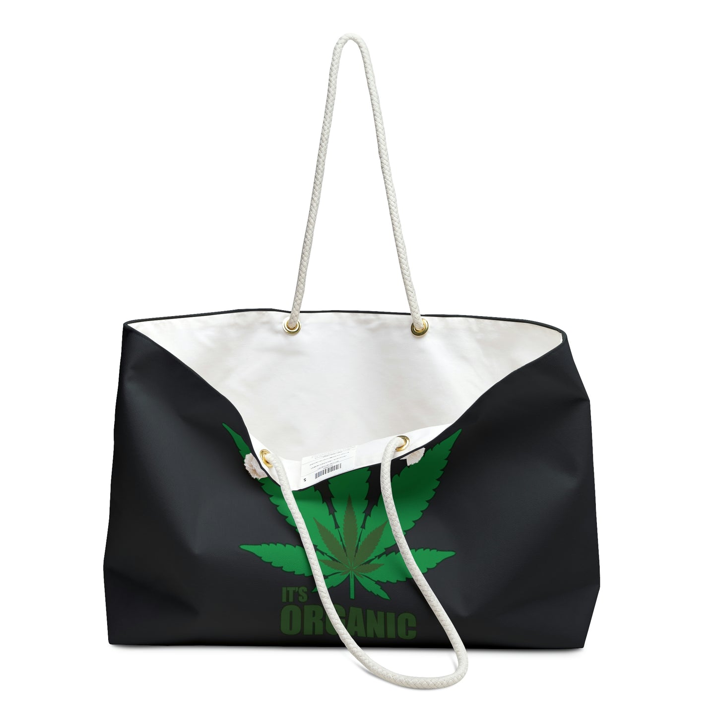 It's organic- Black-Weekender Bag