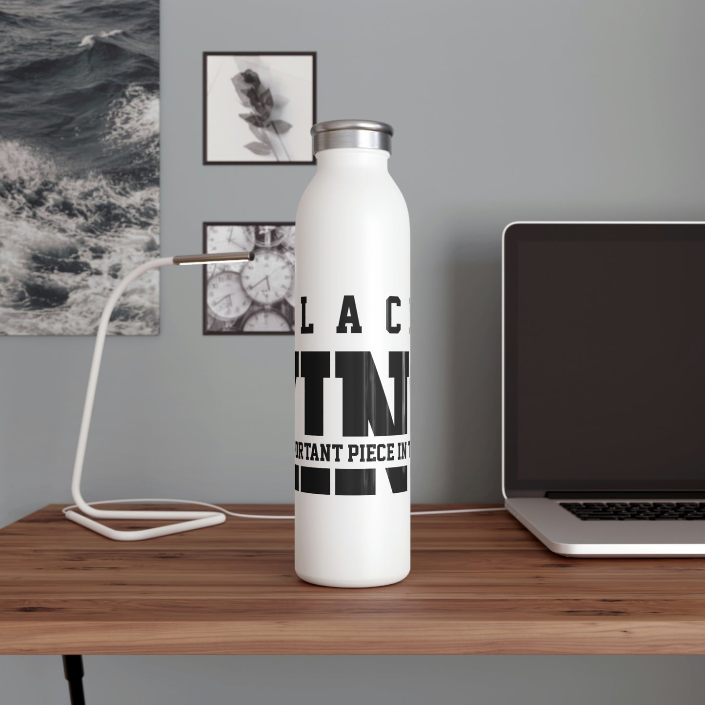 Black King-Slim Water Bottle