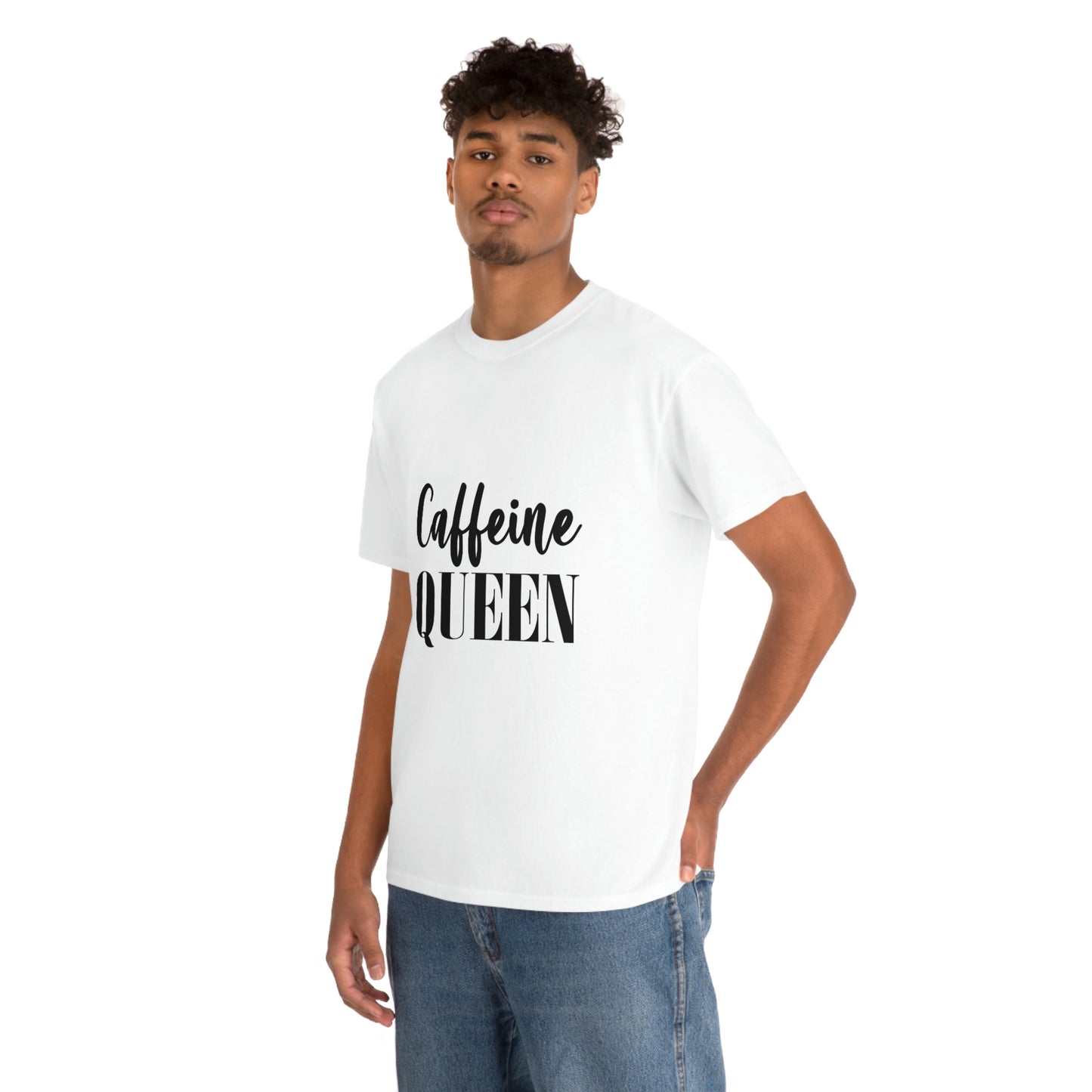 Caffeine Queen, Unisex Heavy Cotton Tee