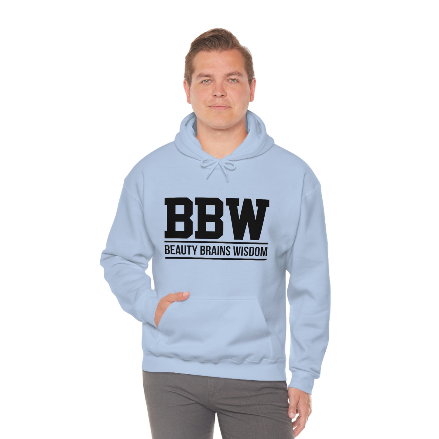 BBW- Brains Beauty Wisdom-Ladies -Heavy Blend Hooded Sweatshirt