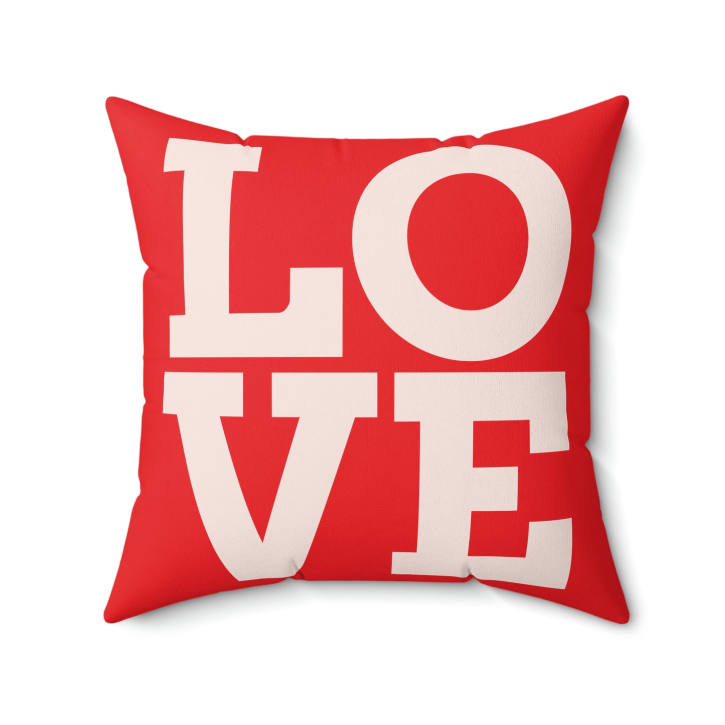 Love Heart- Spun Polyester Square Pillow