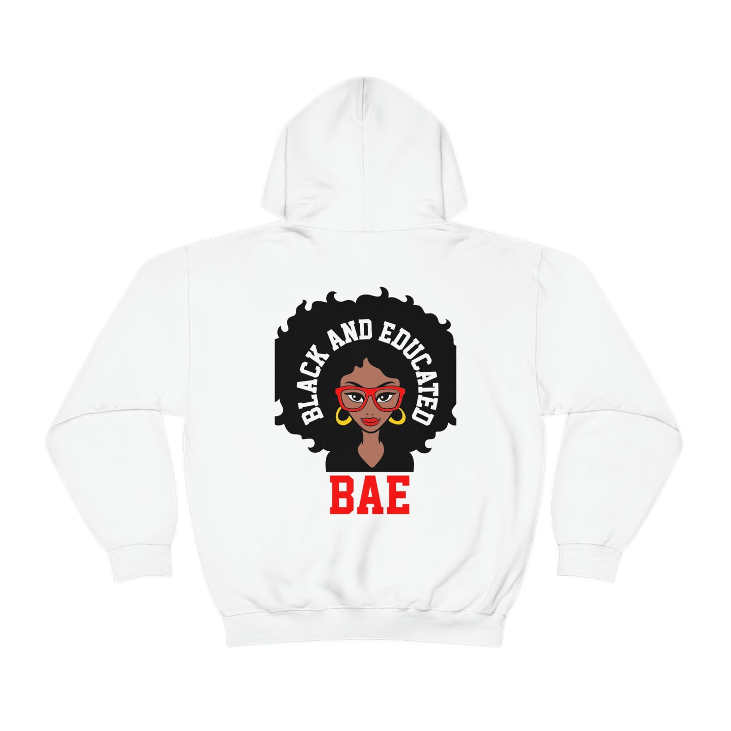 Black and Educated-Unisex Heavy Blend Hooded Sweatshirt